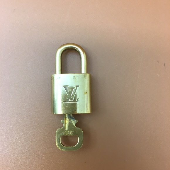 Louis Vuitton Other - Louis Vuitton Gold Brass Lock and Key Set #309